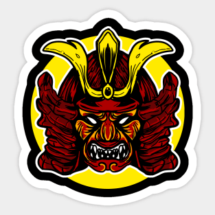 Samurai mask shogun japanse Sticker